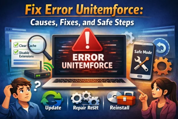 Fix Error Unitemforce Causes, Fixes, and Safe Steps