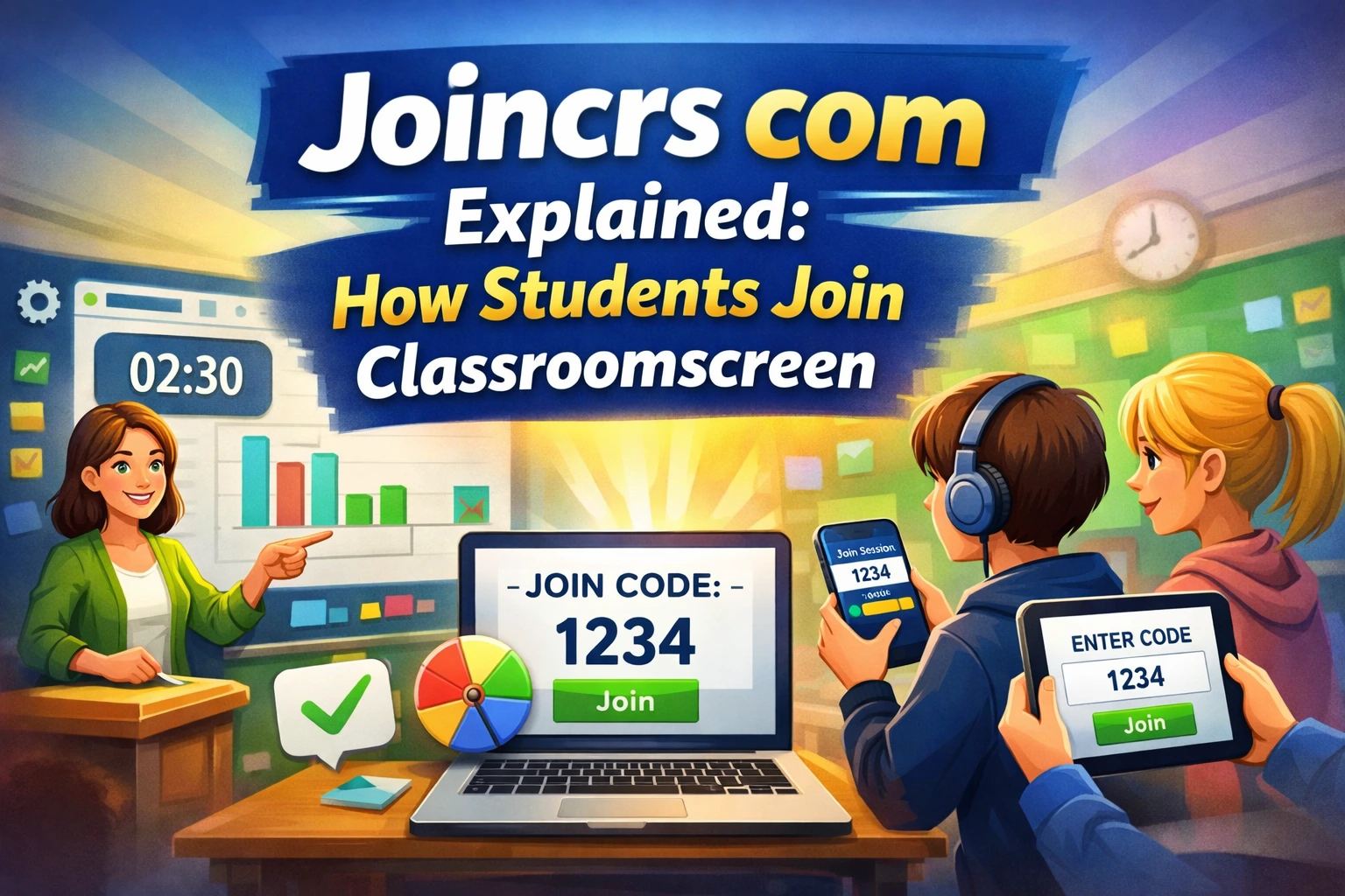 Joincrs com Explained How Students Join Classroomscreen